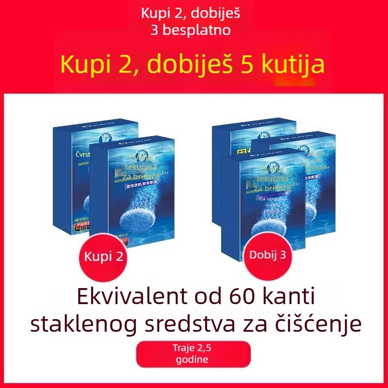 Automobilske effervencijske tablete za tekućinu za pranje vjetrobranskog stakla, koncentrirani otapalač masnog filma, sve sezone, 10 komada, model Yj-a2803-bhj-13t