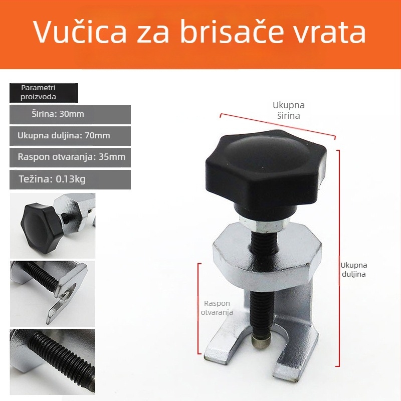 God Super Prilagodljivi izvlačivač ručne brisača — specijalni alat za demontažu ručice brisača, kovani dijelovi