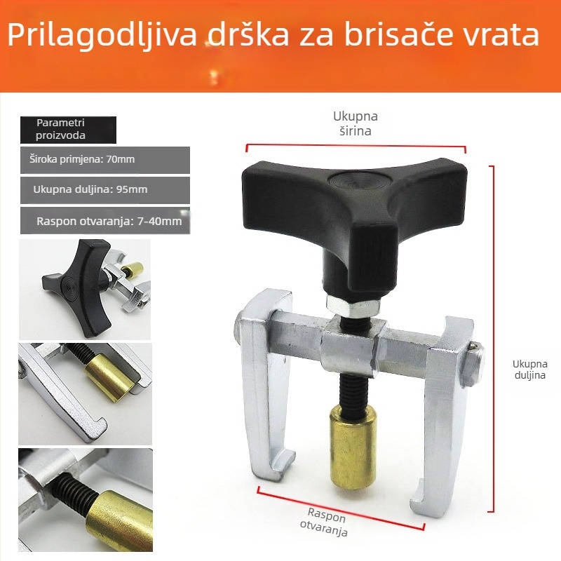 God Super Prilagodljivi izvlačivač ručne brisača — specijalni alat za demontažu ručice brisača, kovani dijelovi