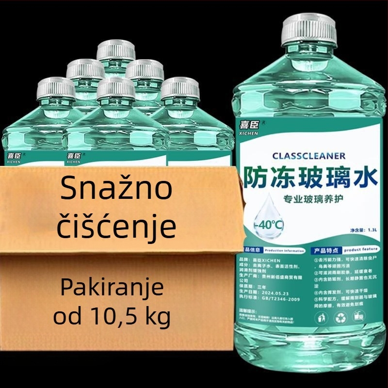 Tekućina za pranje vjetrobranskog stakla s antifrizom do -40°C, cijele godine, kristalni premaz i uklanjanje masnih filmova