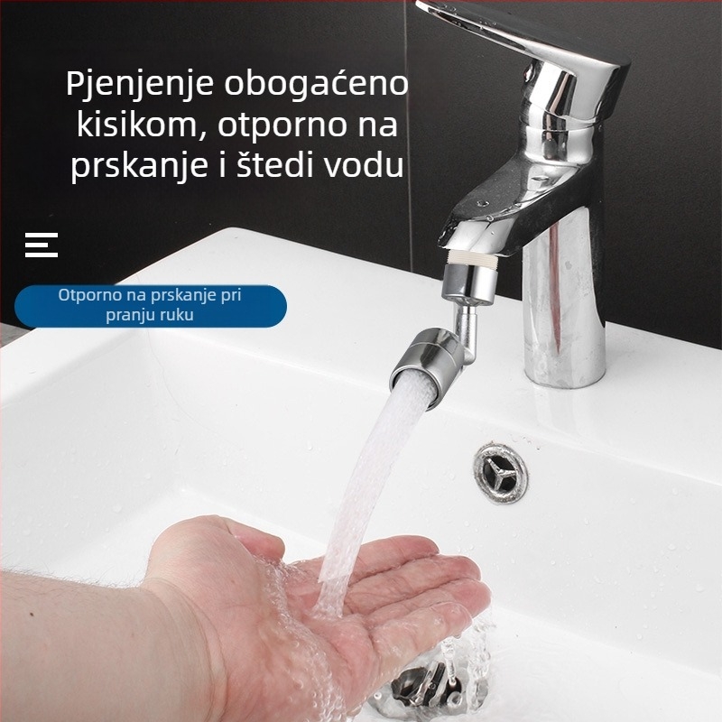 720° univerzalni okretni aerator slavine za pranje lica i produženje umivaonika