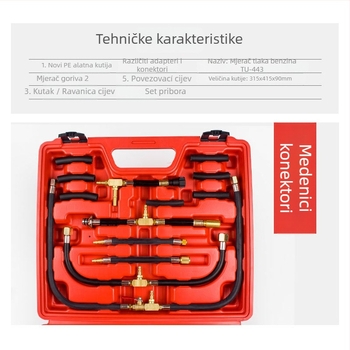 TU-443 Manometar tlaka benzina za pumpu goriva - metalna konstrukcija