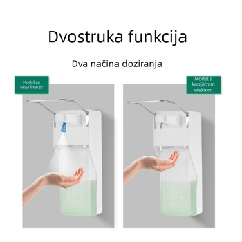 Plastični ručni dozator sapuna, s mehanizmom pritiska, moderni minimalistički stil