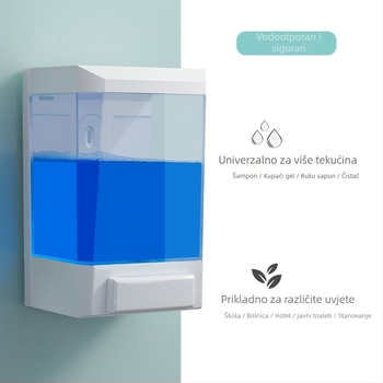 Dozator sapuna – ručni pritisk, ABS materijal, Schneider marka, injekcijsko prešanje, težina 0.5 kg