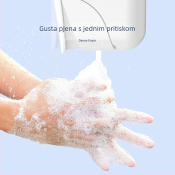 Zidni dozator pjene za sapun – ručno pritiskanje, ABS, marka Rivo, moderni minimalistički stil, veliki kapacitet