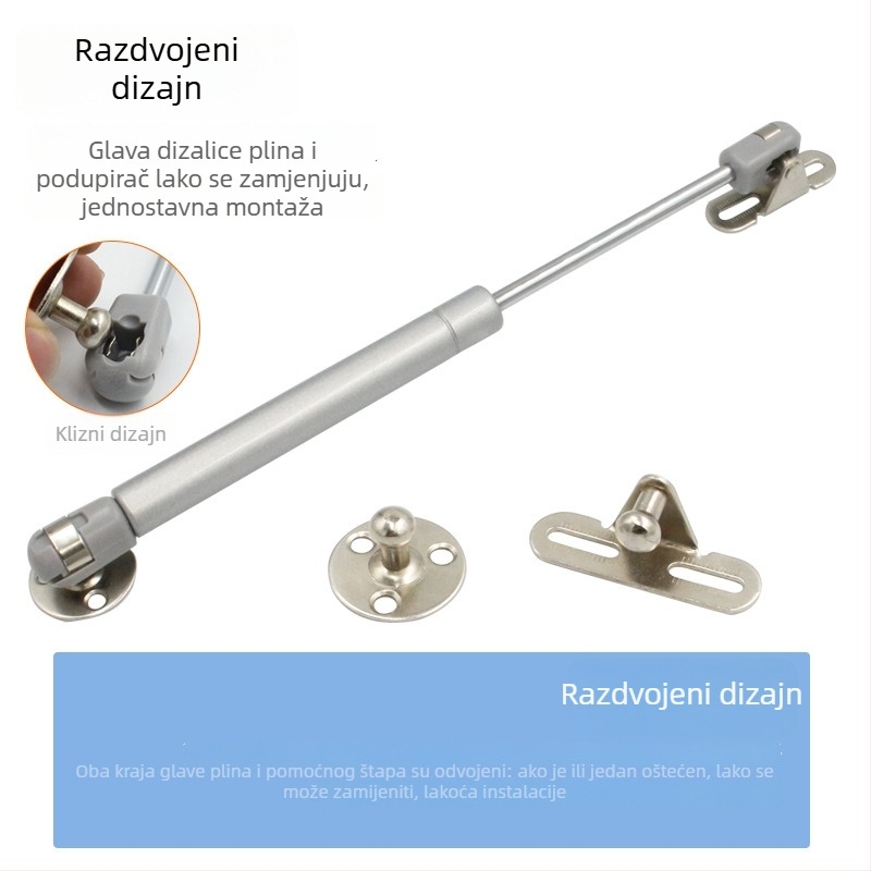 Gasni amortizer za namještaj - Jin Aoding Model 001, Materijal: cinkova legura i plastika, Stil: moderni minimalizam