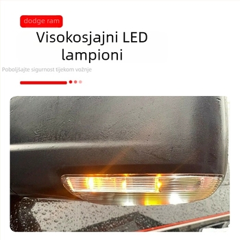 LED bočno svjetlo za ogledalo Dodge Ram 1500/2500 sa signalom skretanja, 5W, 12V, modeli 68064949AA-L / 68064948AA-R