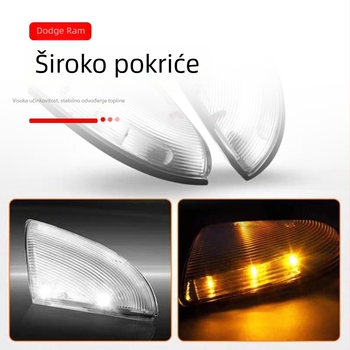 LED bočno svjetlo za ogledalo Dodge Ram 1500/2500 sa signalom skretanja, 5W, 12V, modeli 68064949AA-L / 68064948AA-R