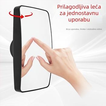 TD-01107 Vanjski retrovizor za kamion, plosni retrovizor, kućište od tvrdog plastičnog materijala, staklo od tvrdog plastičnog materijala