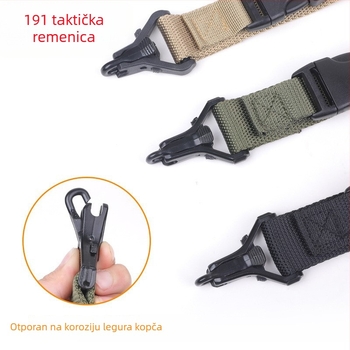 Vanjski taktički remen 191 – Višenamjenski najlon remen za oružje, podesiv