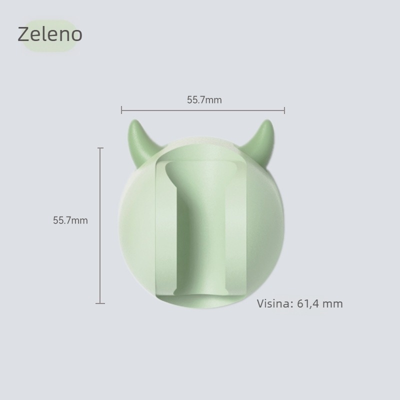 Držač za glavu tuša s vakuumskim montiranjem, podesiv, ABS+HIPS, za kupaonicu