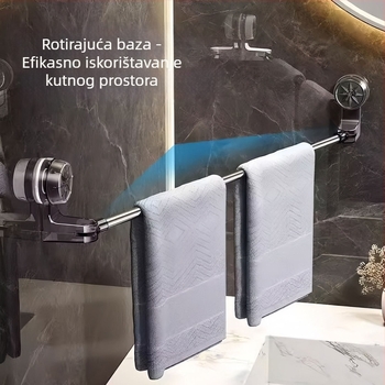 Teleskopski držač ručnika s usisnom čašom, bez bušenja, plastični, branda Qiwang