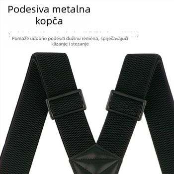 X-tip trake s 4 klipse, elastične, podesiva duljina, križni stražnji dio, za odrasle