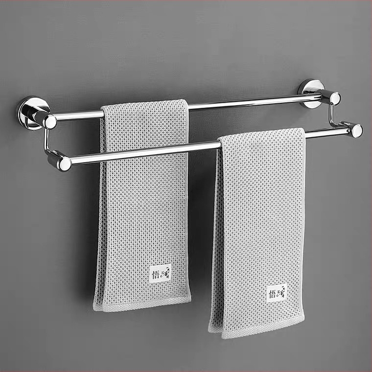 Držač za ručnike od 304 nehrđajućeg čelika, ogledni završetak, 2 sloja, jednostruki i dvostruki dizajn, nosivost 30 kg