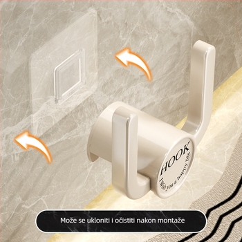 Zidna plastična polica za papuče u kupaonici, 1 sloj, skladištenje i sušenje, modernog jednostavnog stila