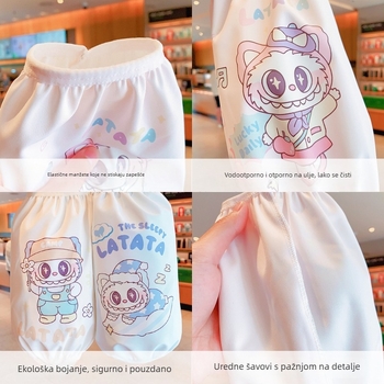 Dječje zaštitne navlake za rukave s karikaturnim uzorkom - anti-fouling materijal, unisex, za dob 1–13 godina, zimu, proljeće i jesen.