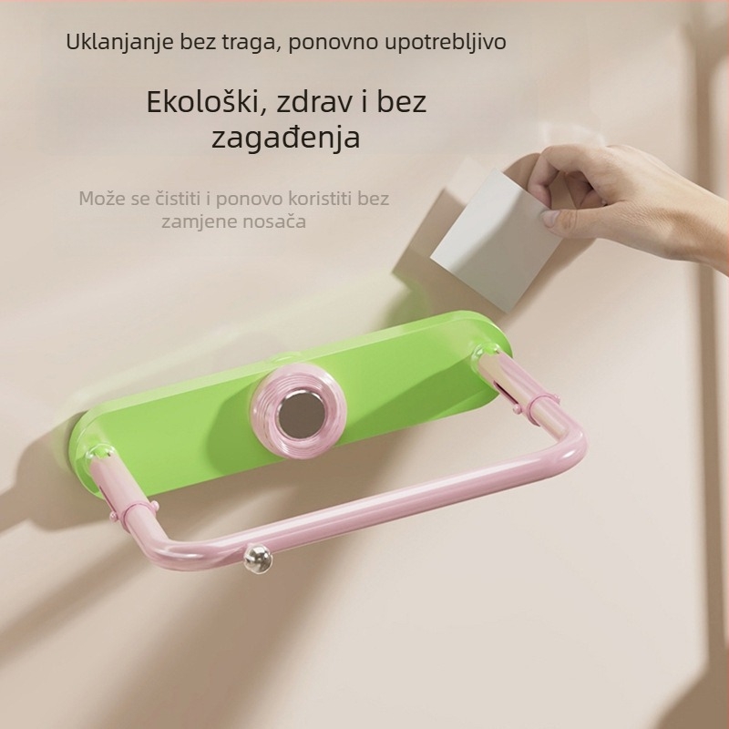 Nothing Držač za umivaonik, izvučni i sklopivi kupaonski držač, montaža bez bušenja, nosivost 1–5 kg, 1 etaža, završna plastifikacija sprejem, stil Novi kineski