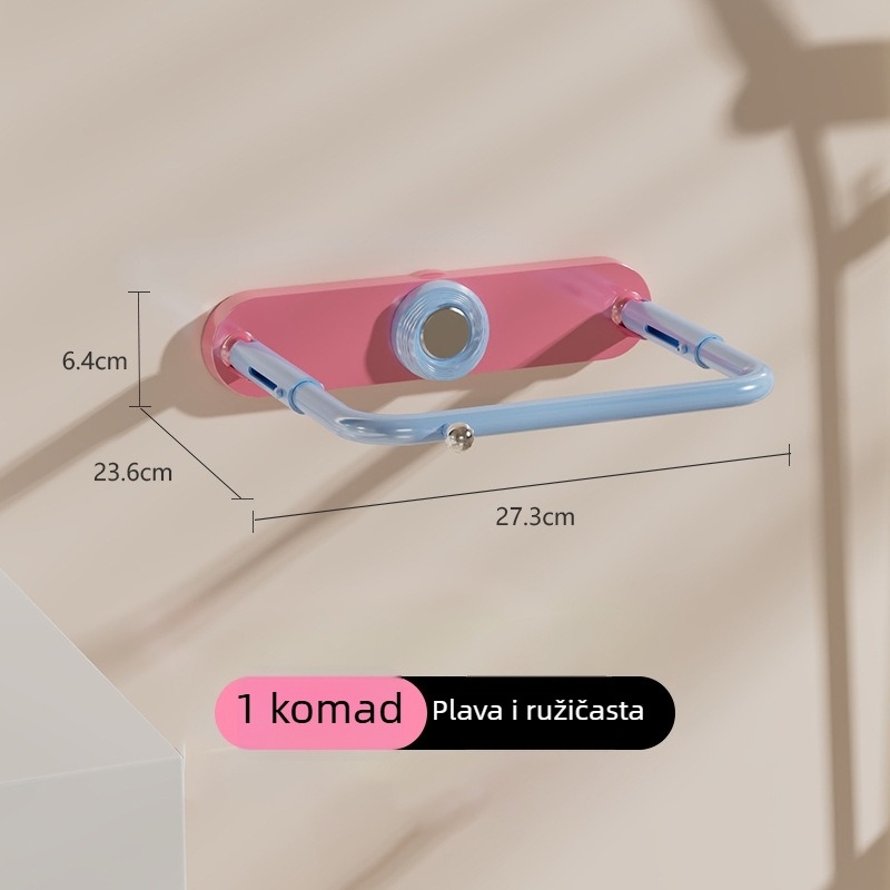 Nothing Držač za umivaonik, izvučni i sklopivi kupaonski držač, montaža bez bušenja, nosivost 1–5 kg, 1 etaža, završna plastifikacija sprejem, stil Novi kineski