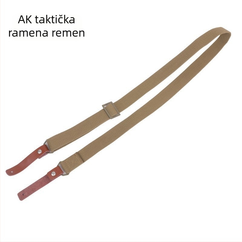 Dvopojasni taktički remen za oružje, najlon remen, realni kožni detalji, 3 kopče, podesiva duljina, unisex