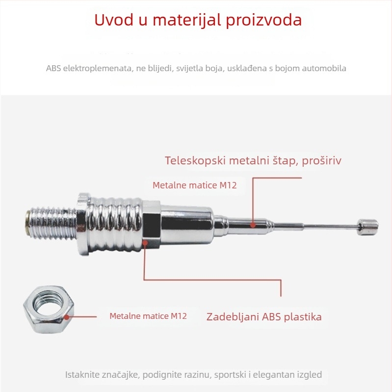 Dekorativni dodatak za prtljažnik električnog motocikla: modifikacija antene, proširiva zastavica štap, motiv sokola; GB811-2022B; Sva godišnja doba; Za parove; Materijal: Ostalo; Marka: Ostalo