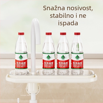 Kuhinjska polica za krpe i ručnike — Višestruka, prenosna, ABS+PET, stolna instalacija, 1 etaža