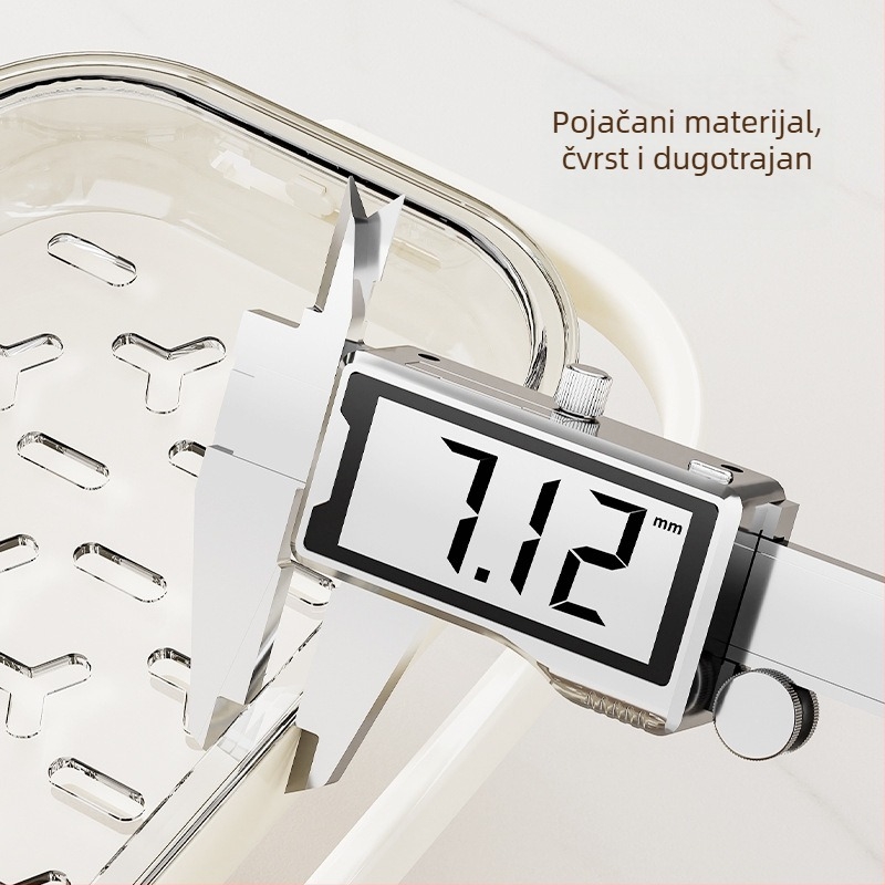 Kuhinjska polica za krpe i ručnike — Višestruka, prenosna, ABS+PET, stolna instalacija, 1 etaža