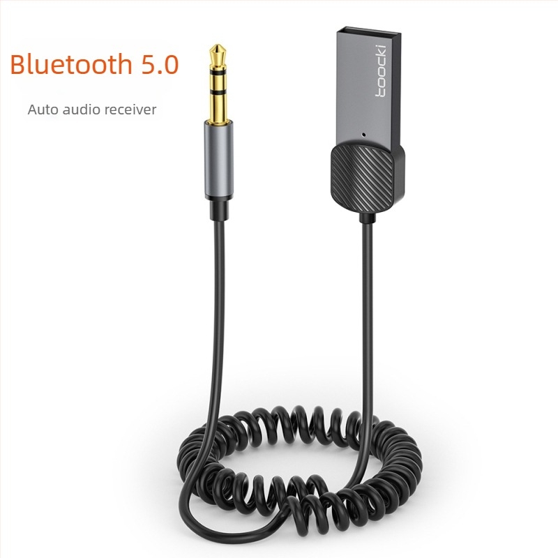 Toocki TBT01 auto AUX Bluetooth 5.0 prijemnik, zlatno obloženi kontakti, CE certifikat