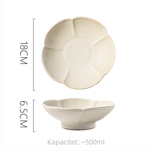 Porcelanska zdjela, ručno izrađena, mat završna obrada, nepravilnog oblika, stil lagani luksuz retro; pogodna za mikrovalnu, perilicu posuđa i pećnicu