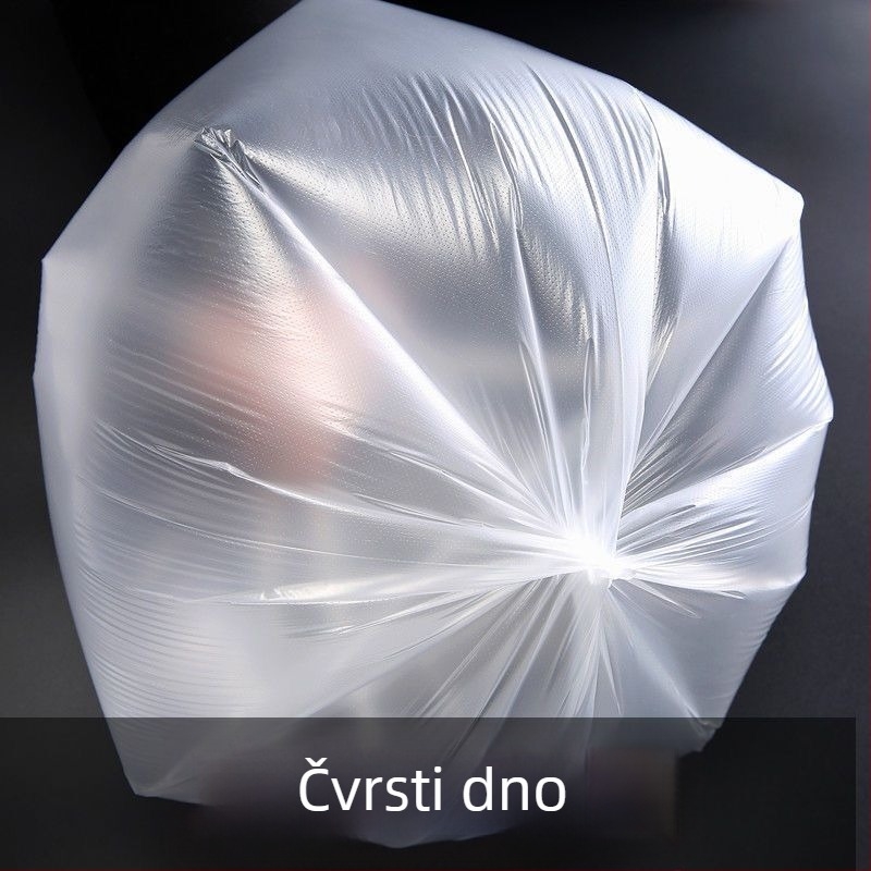 HDPE vreće za smeće s perforacijskim rolom, debeli, ravni otvor, pakiranje 100 kom