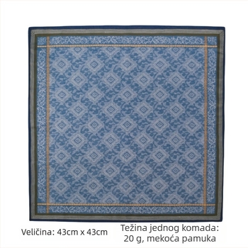 Nosna marama od 100% pamuka, džakard tkanina, bez logo, 20 g, nježna prema koži, upija znoj