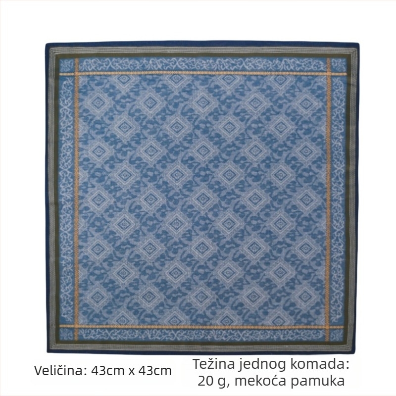 Nosna marama od 100% pamuka, džakard tkanina, bez logo, 20 g, nježna prema koži, upija znoj