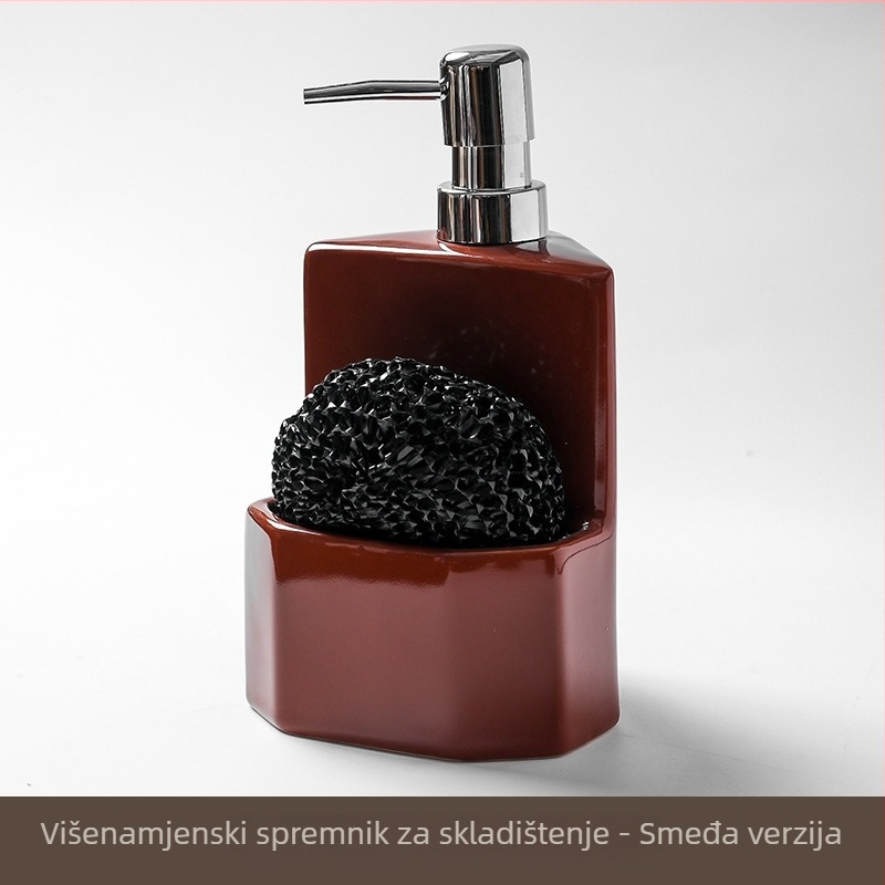 Keramična boca s pumpom za tekućine – za tekućine za ruke, šampon i gel za tuširanje; tisak logotipa; prilagodba