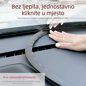 Gumena brtvena traka za središnju konzolu automobila, model ZKMFT, debljina 1,2 mm, za središnju ploču, kompatibilan sa sedanom, SUV-om i MPV-om
