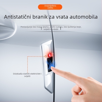 Protukolizijska zaštitna traka za karoseriju i vrata automobila | Antistatična, zaštita od ogrebotina | Materijal: tekuće mekano ljepilo + PVC | Model: Antistatična traka za vrata protiv naleta | Univerzalna primjena
