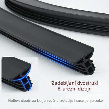 Brtva za srednju konzolu automobila – gumeni materijal, poboljšani model, univerzalna prilagodba, zvučna izolacija