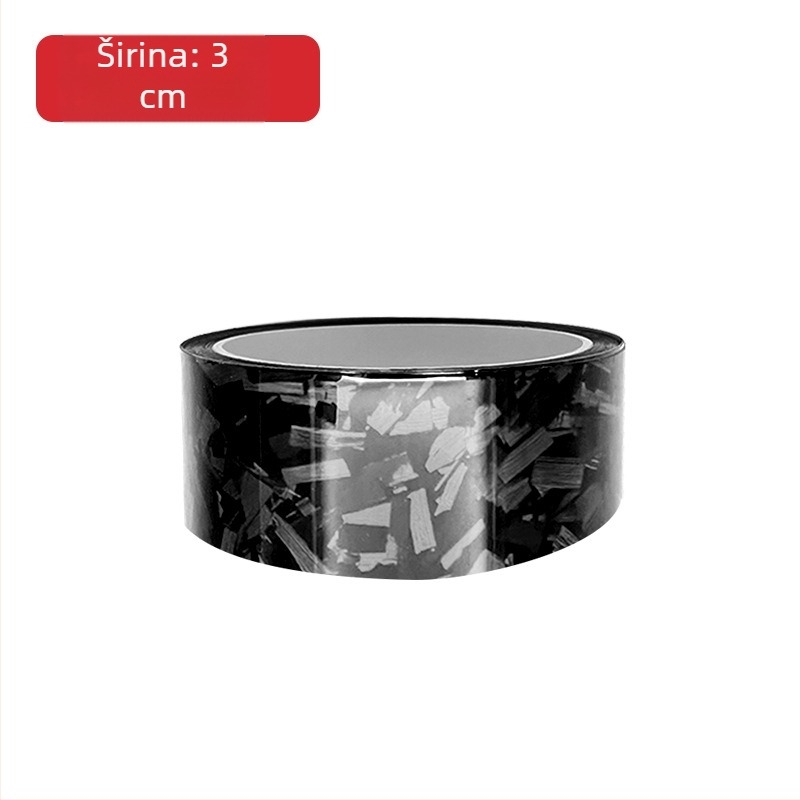 Bo haisheng Auto prag s karbonskim uzorkom, samoljepljiva zaštitna folija, univerzalna