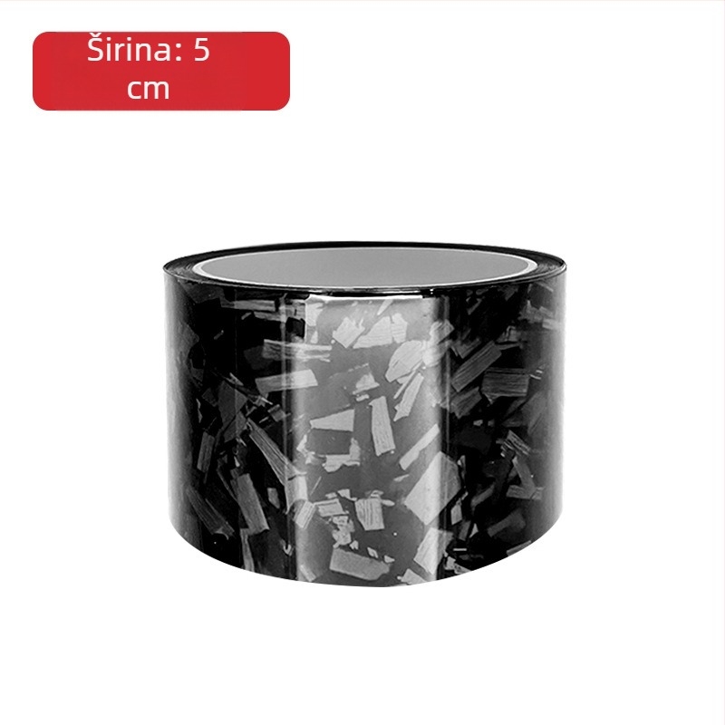 Bo haisheng Auto prag s karbonskim uzorkom, samoljepljiva zaštitna folija, univerzalna