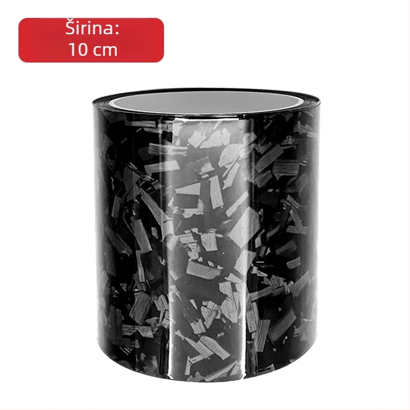 Bo haisheng Auto prag s karbonskim uzorkom, samoljepljiva zaštitna folija, univerzalna