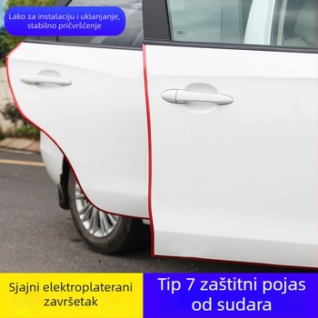 7-oblik zaštitna traka za vrata automobila – univerzalni PVC, zaštita od udara i ogrebotina
