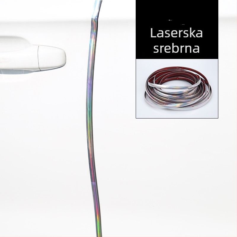 7-oblik zaštitna traka za vrata automobila – univerzalni PVC, zaštita od udara i ogrebotina
