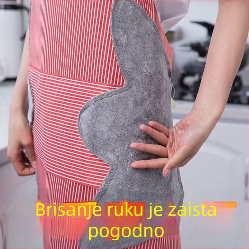 Pregača od lana bez rukava, vodootporna, veliki džep, karikaturni uzorak
