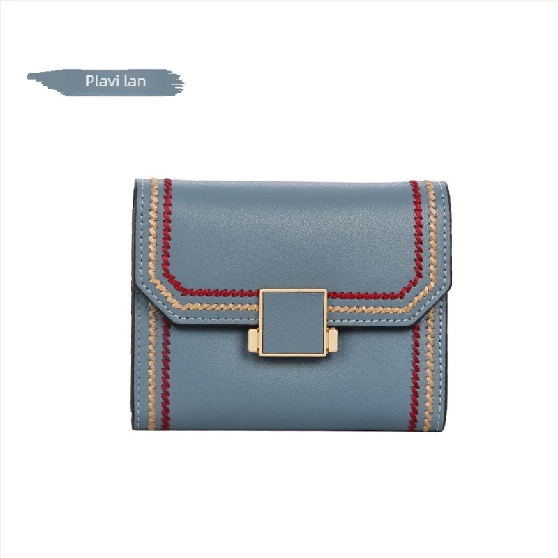 Kožni držač kartica, 1-preklop dizajn, model 5158, branda Zhenni Poetry, gradski stil