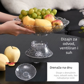 Višenamjenski tanjur za voće, plastični materijal, brend Shunyida, Novi kineski stil