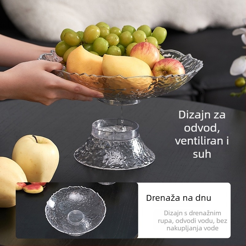 Višenamjenski tanjur za voće, plastični materijal, brend Shunyida, Novi kineski stil