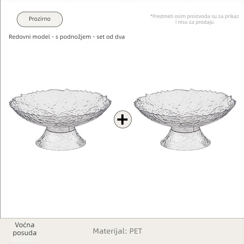Višenamjenski tanjur za voće, plastični materijal, brend Shunyida, Novi kineski stil