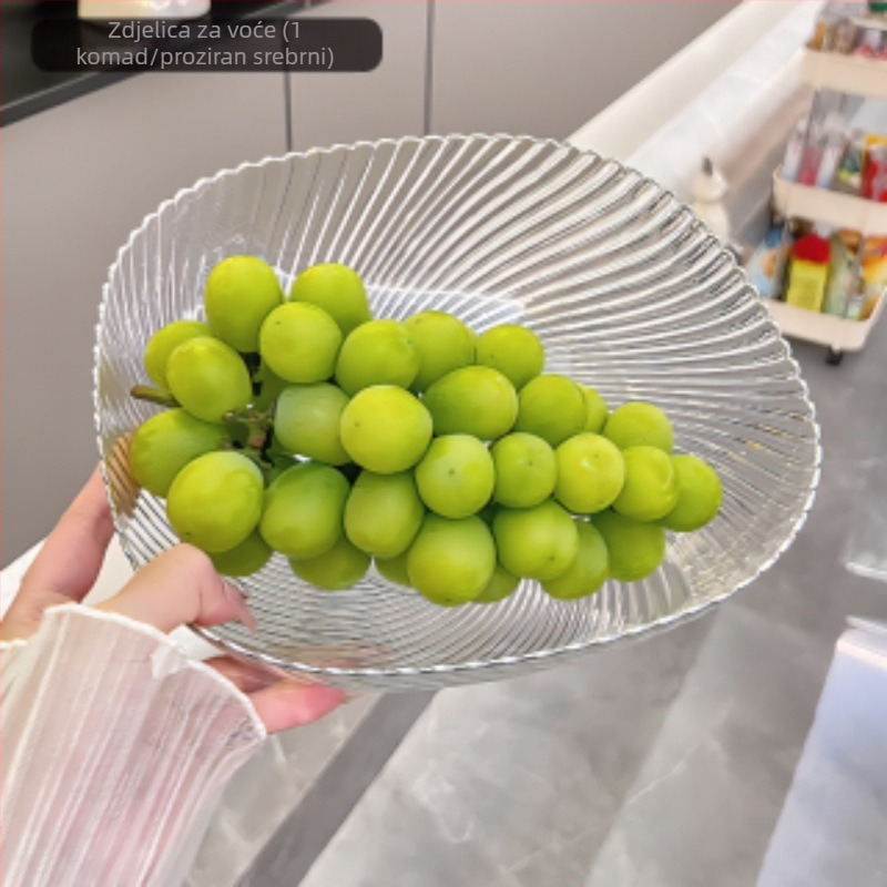 Visoko postolje za voće, plastična, moderan minimalistički stil (Materijal: Plastika; Stil: Moderni minimalizam; Predstavljanje: proljeće 2023)