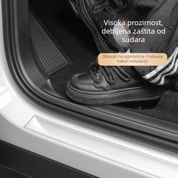 Wu Dayi PVC zaštita praga automobila, traka za zaštitu od sudara, univerzalna kompatibilnost, prilagodljivo