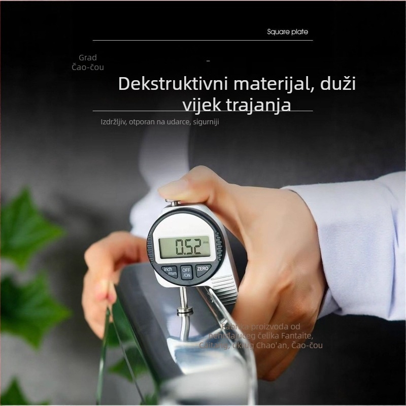 Kvadratne posude od nehrđajućeg čelika za posluživanje i pečenje, kućna i poslovna upotreba, višenamjenski