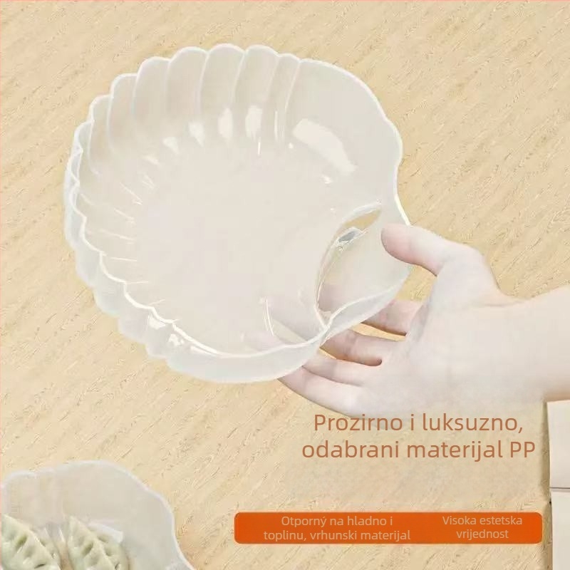 Staklena ravna ploča, nepravilnog oblika, moderni minimalistički stil; nije prikladna za mikrovalnu pećnicu