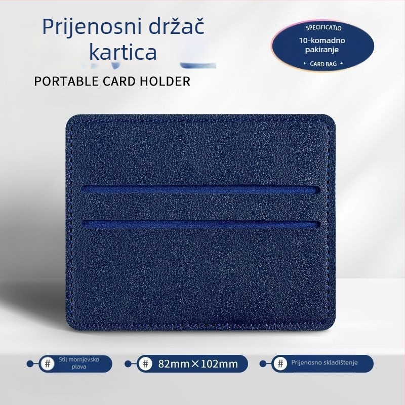 PU držač kartica, album stil, jednoplošan dizajn, jednostavan dizajn, držač kartica za pristup i studentsku iskaznicu